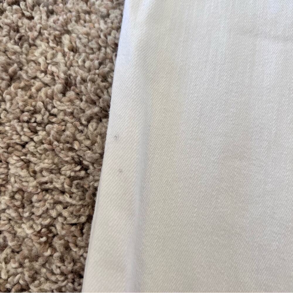 Good American Good Legs Crop Stretch Cascade Hem White - Picture 7 of 10